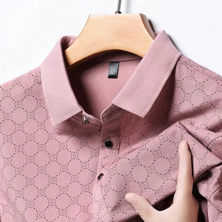 Tricou Polo cu Imprimeu Monogramă pentru Bărbați | Vară