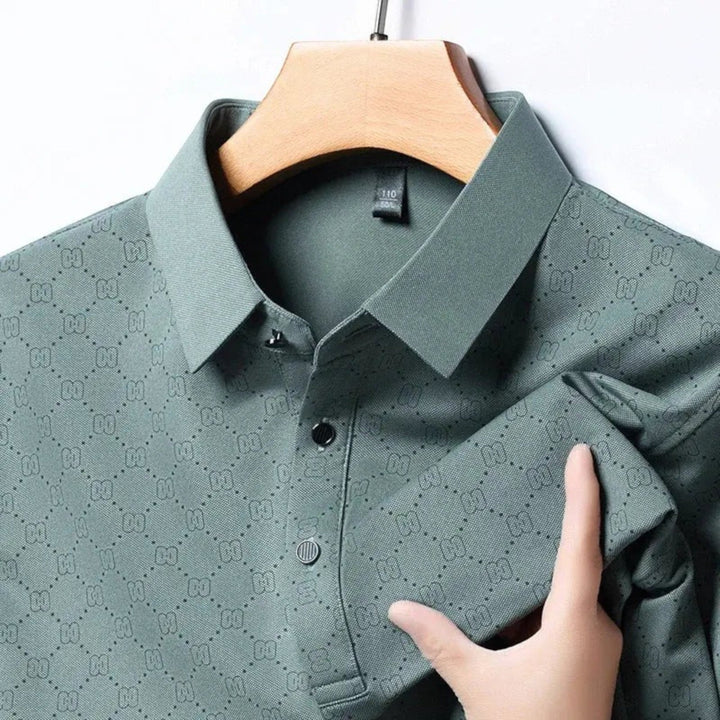 Tricou Polo cu Imprimeu Monogramă pentru Bărbați | Vară