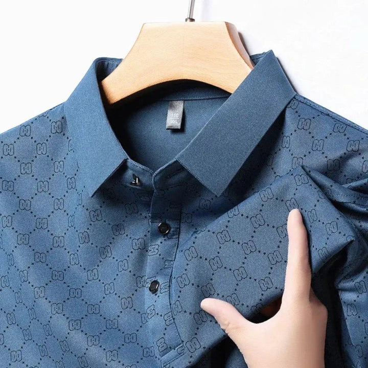 Tricou Polo cu Imprimeu Monogramă pentru Bărbați | Vară