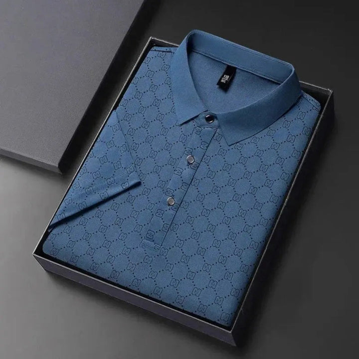 Tricou Polo cu Imprimeu Monogramă pentru Bărbați | Vară