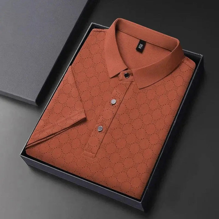 Tricou Polo cu Imprimeu Monogramă pentru Bărbați | Vară