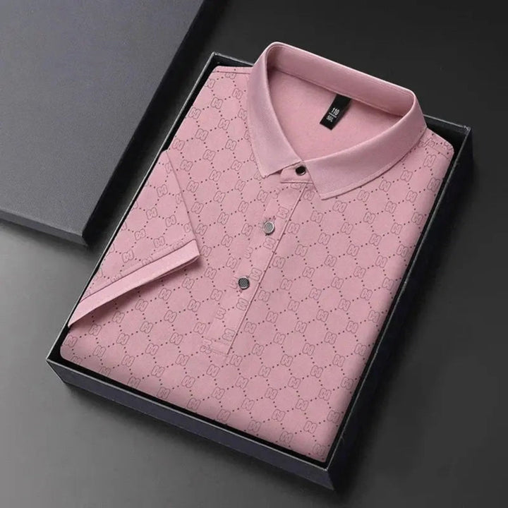 Tricou Polo cu Imprimeu Monogramă pentru Bărbați | Vară