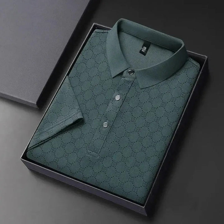 Tricou Polo cu Imprimeu Monogramă pentru Bărbați | Vară