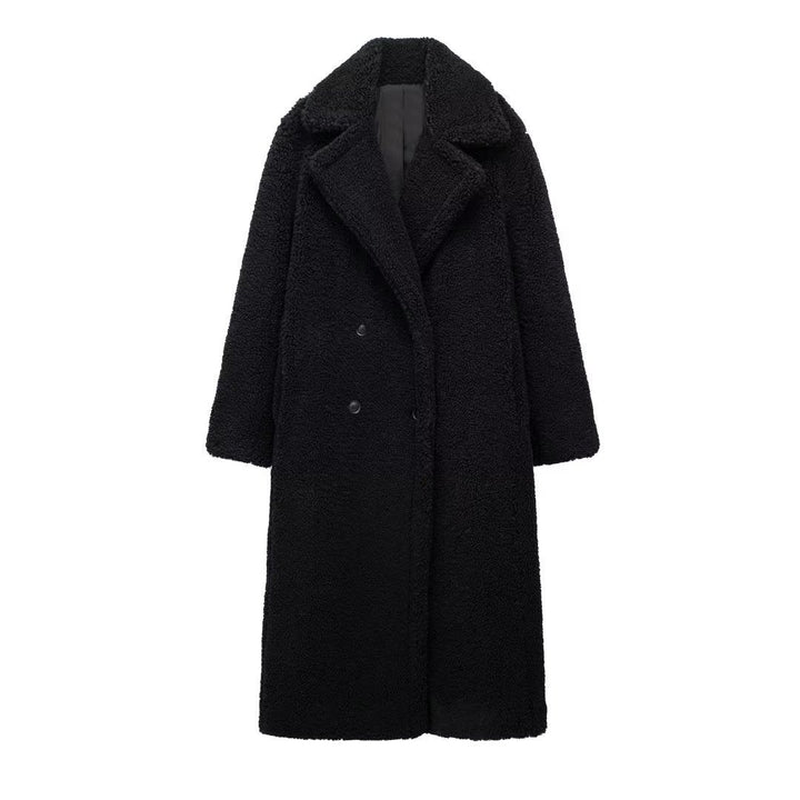 Isabel Cappotto Teddy Damen – Lange Fleecejacke mit elegantem und weichem Design