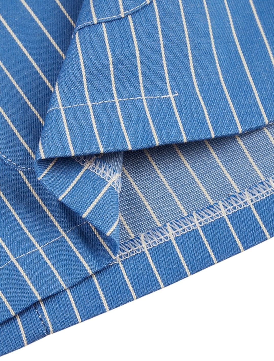 Men's Summer Striped Blazer | Royal Blue