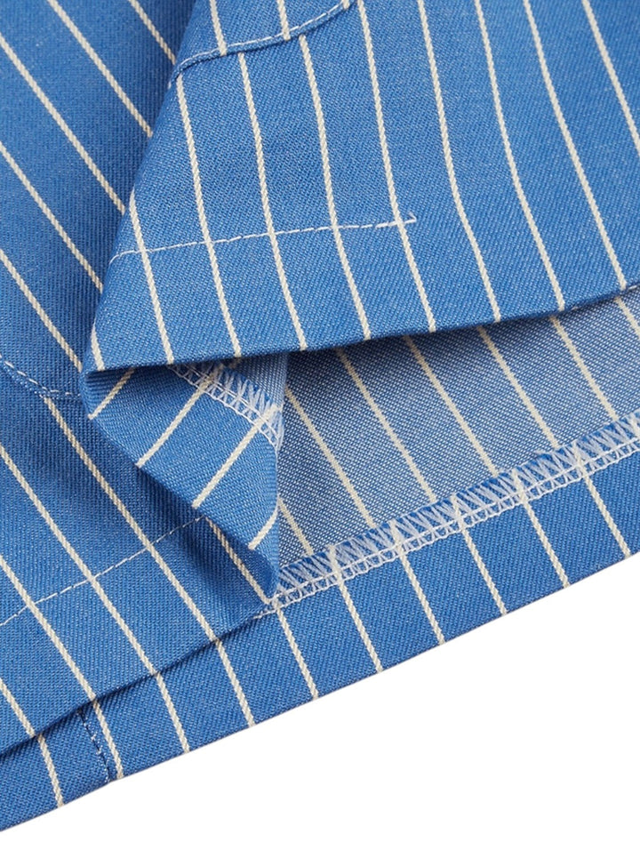 Men's Summer Striped Blazer | Royal Blue