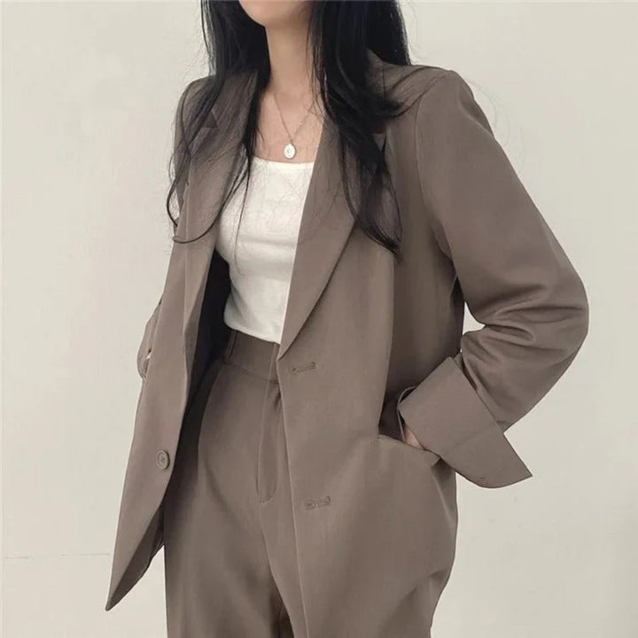 Yasmine | Compleu sacou oversize casual pentru femei