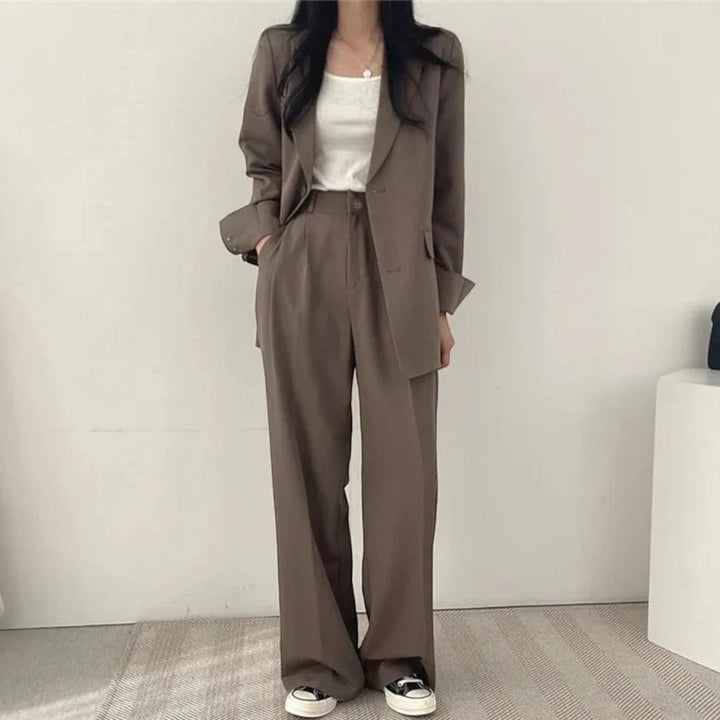 Yasmine | Compleu sacou oversize casual pentru femei