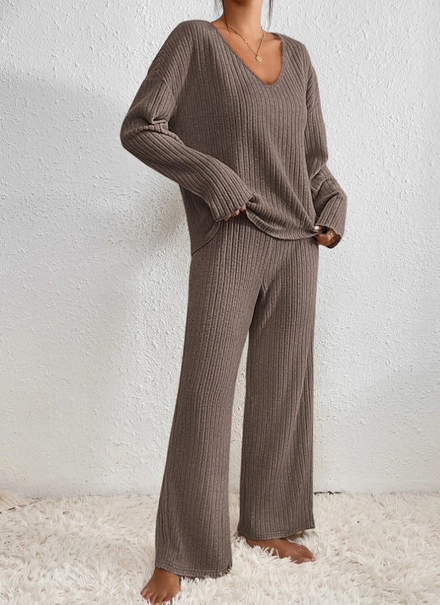 Set Elin Loungewear Donna cu Dungi – Confortabil, La Modă și Două Piese Casual
