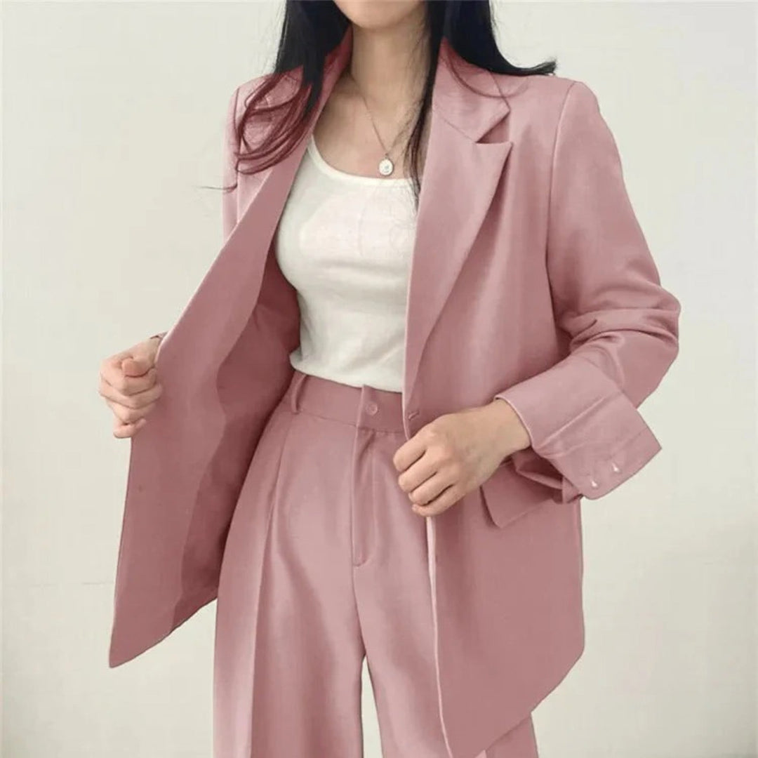 Yasmine | Compleu sacou oversize casual pentru femei