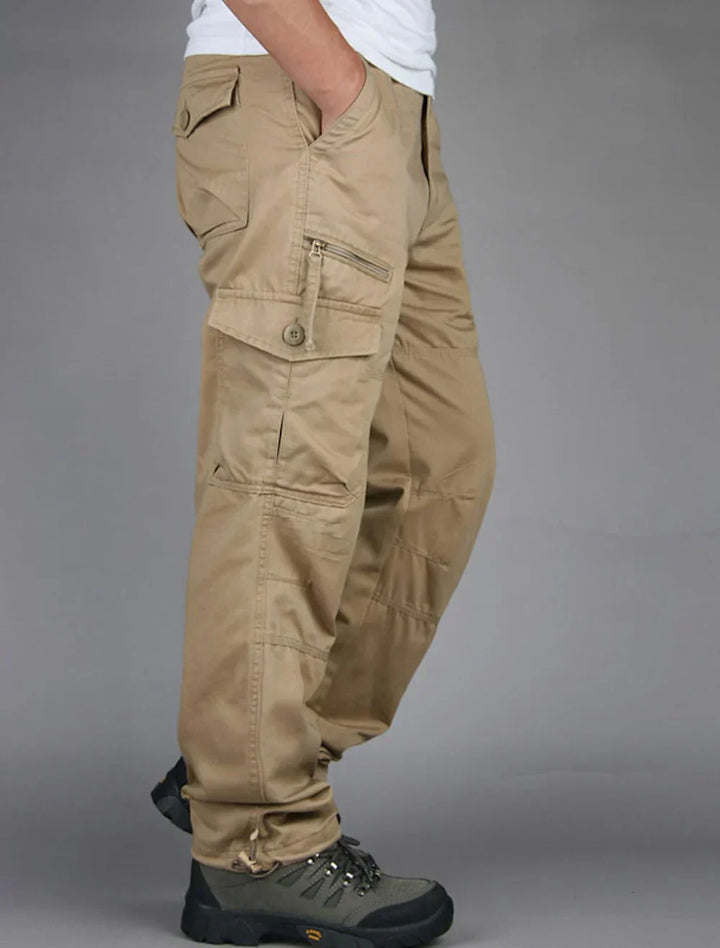 Pantaloni cargo drepți pentru bărbați | Cu buzunare