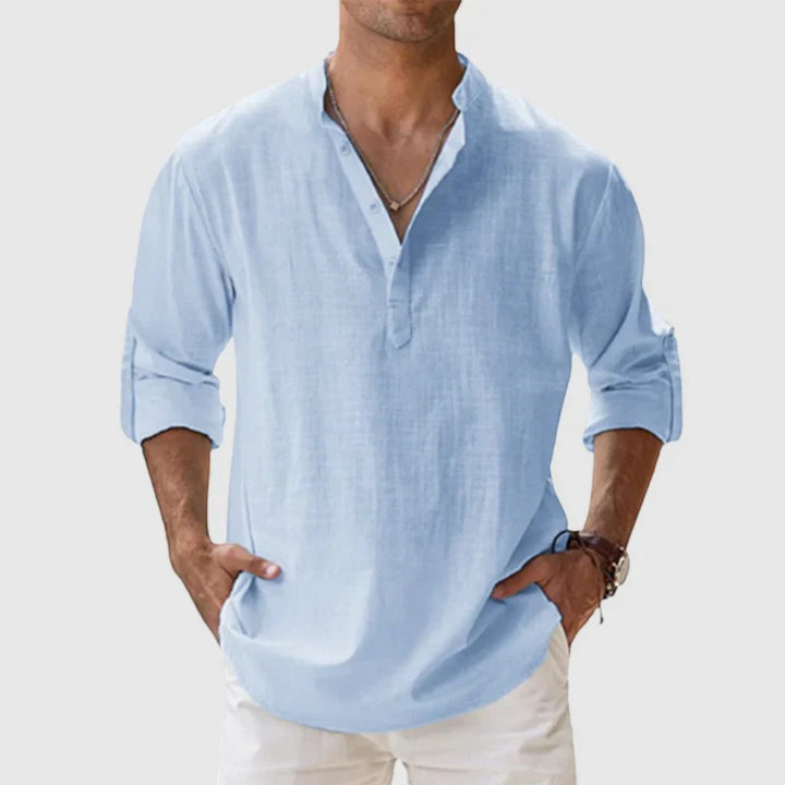 Lumo | Cămașă Casual de Vară pentru Bărbați | Mâneci Lungi
