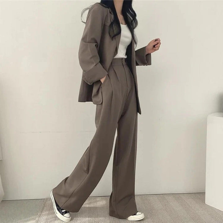 Yasmine | Compleu sacou oversize casual pentru femei