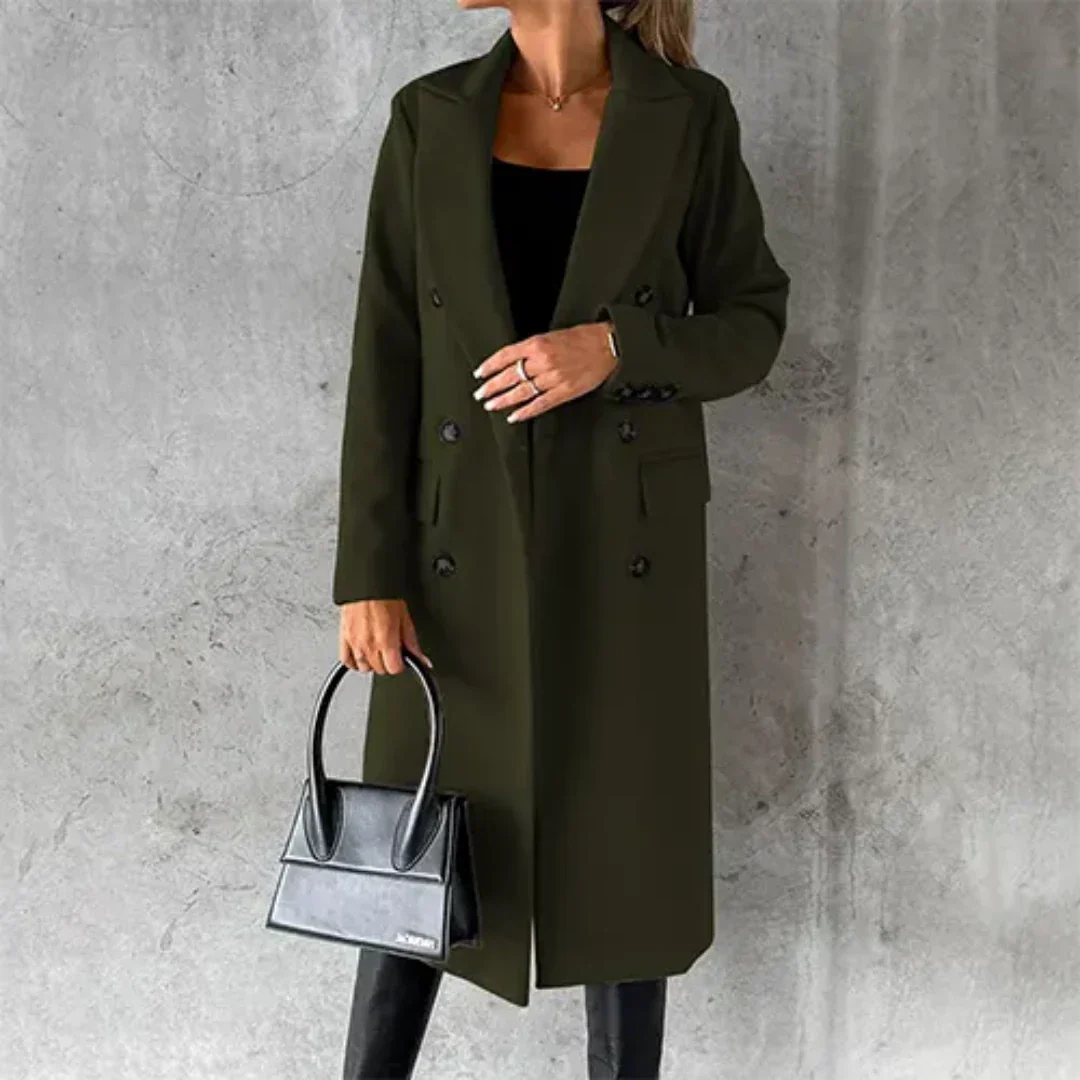 Vinterlang trenchcoat for dame | Langermet