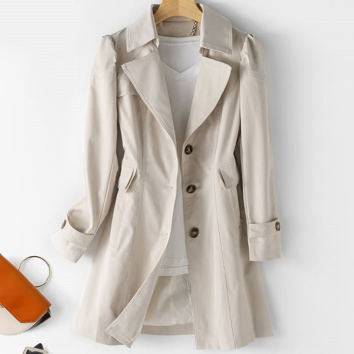Women's Winter Trench Coat | With Buttons