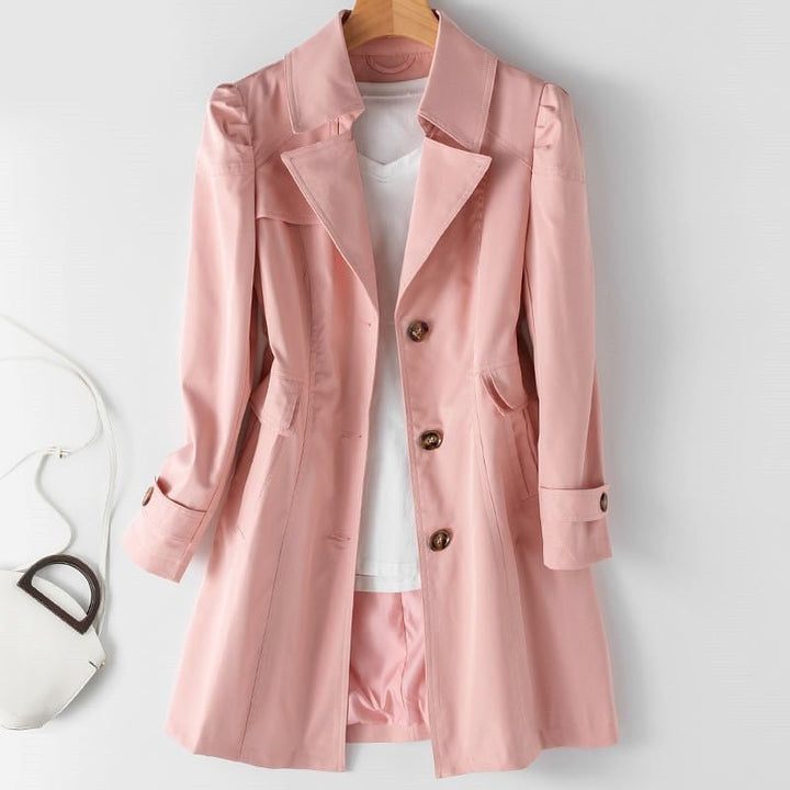 Women's Winter Trench Coat | With Buttons