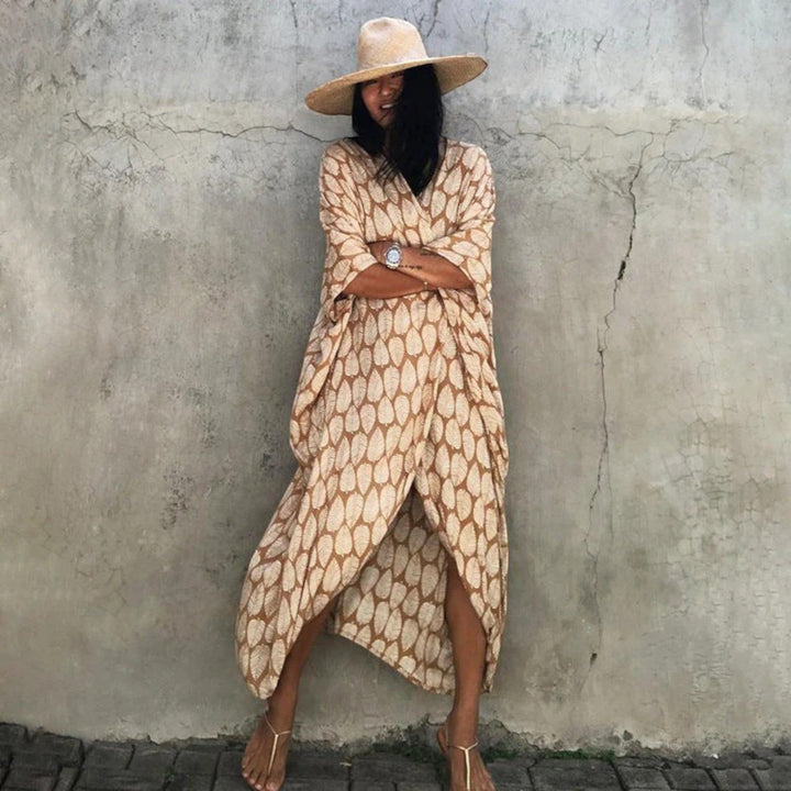 Copri kimono cu imprimeu tie-dye pentru femei