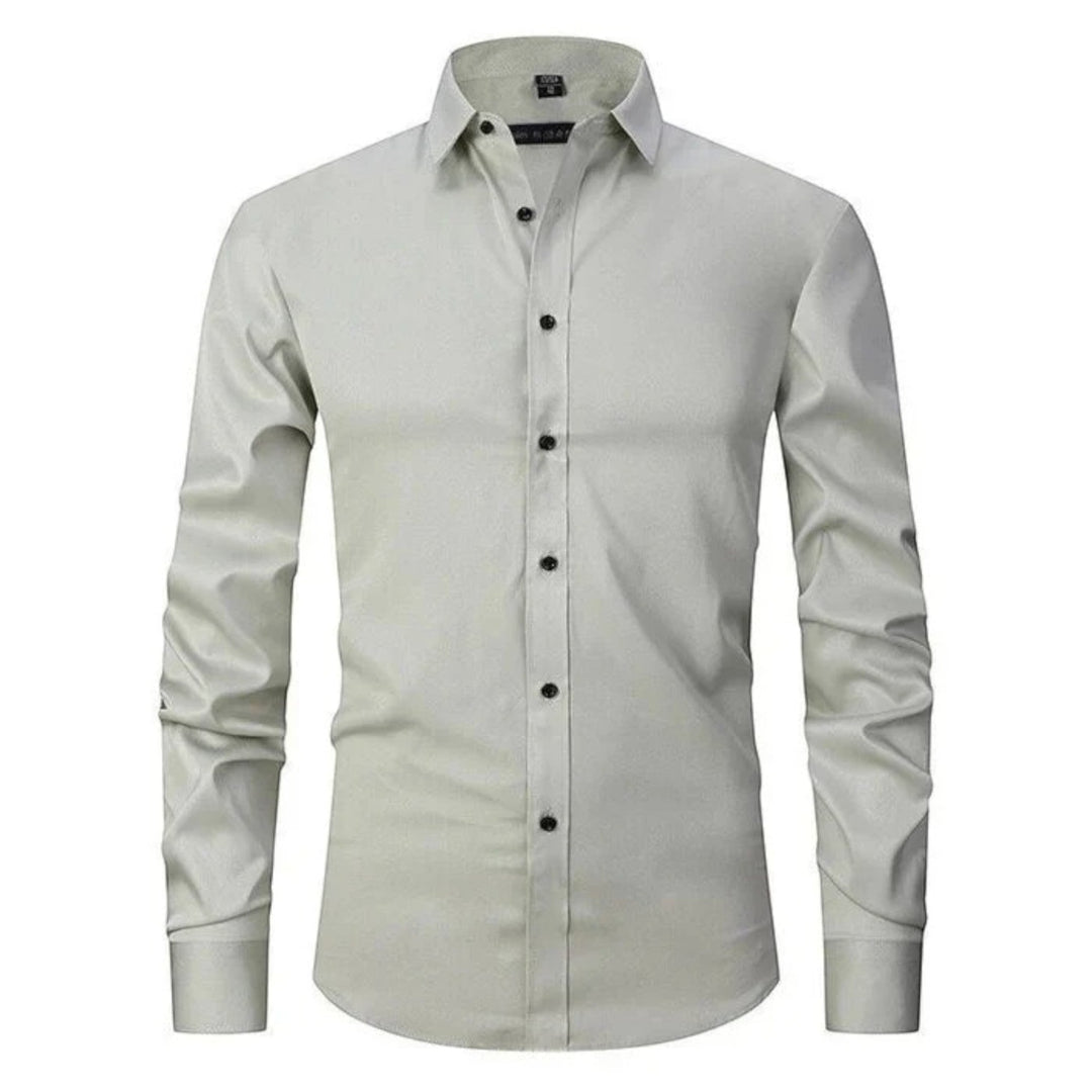 Cămașă bărbați cu mâneci lungi elastică | Casual