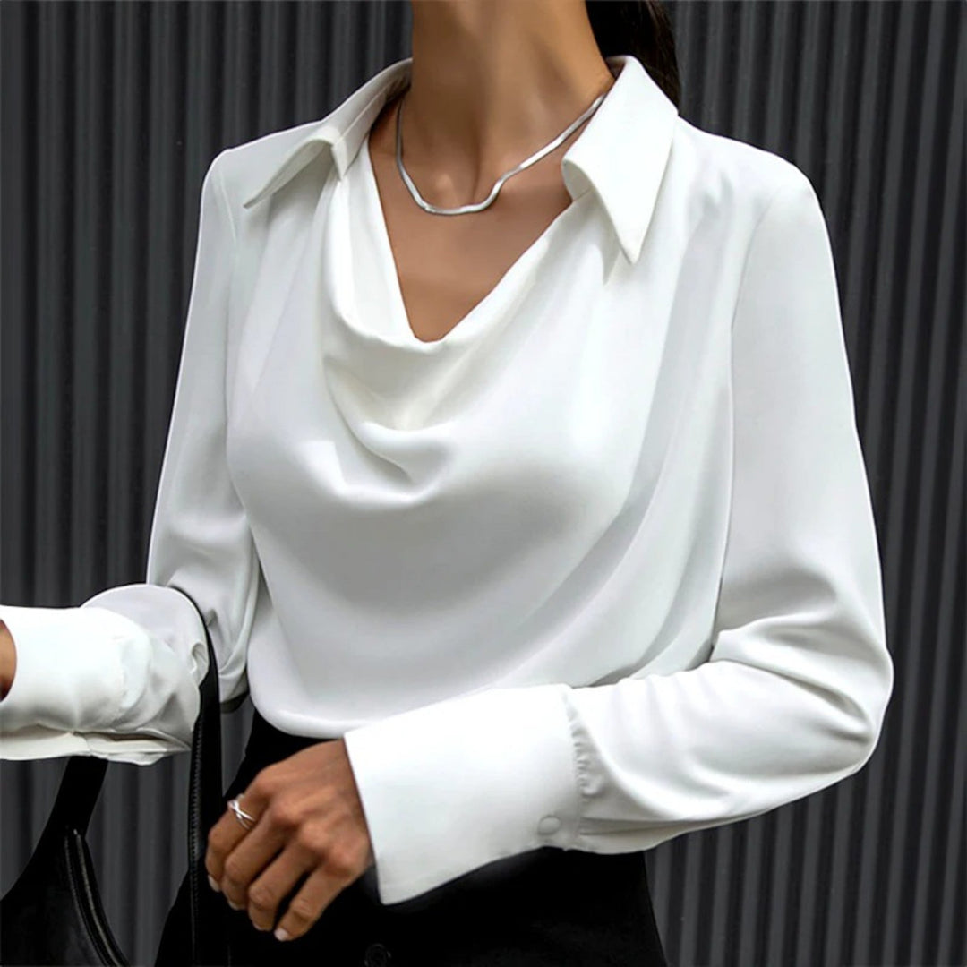 Bluza elegantă cu glugă pentru femei | Mâneci lungi