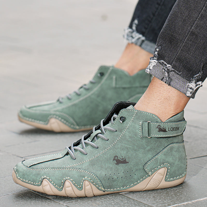 Pantofi din piele barefoot unisex | Cu șireturi