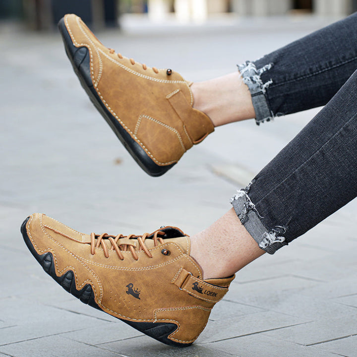 Pantofi din piele barefoot unisex | Cu șireturi