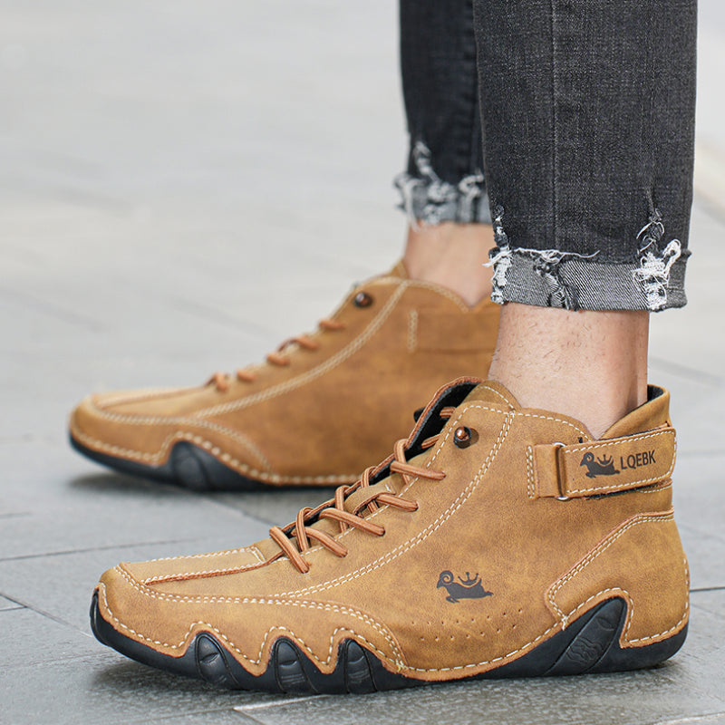 Pantofi din piele barefoot unisex | Cu șireturi
