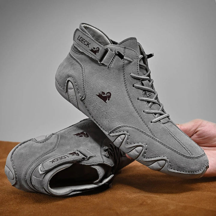 Pantofi din piele barefoot unisex | Cu șireturi