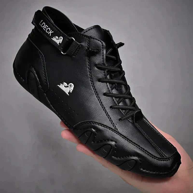 Pantofi din piele barefoot unisex | Cu șireturi
