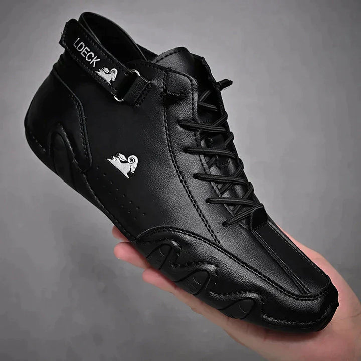 Pantofi din piele barefoot unisex | Cu șireturi