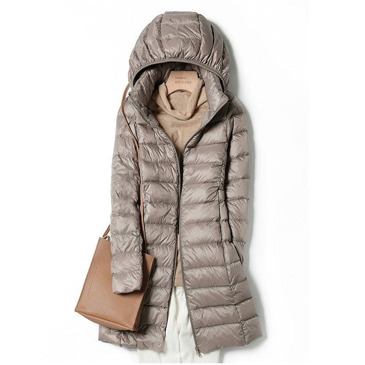 Women's Hooded Down Jacket | Long