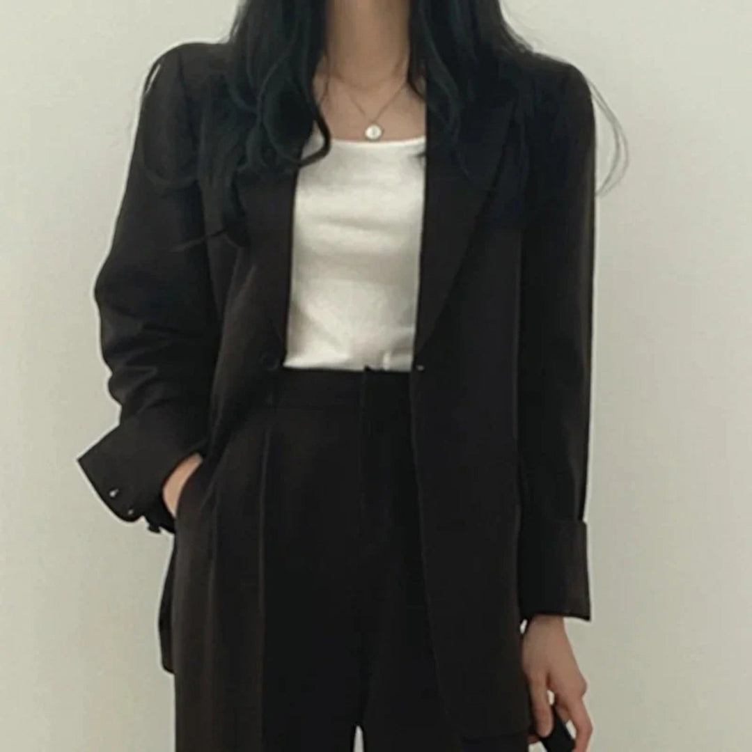 Yasmine | Compleu sacou oversize casual pentru femei
