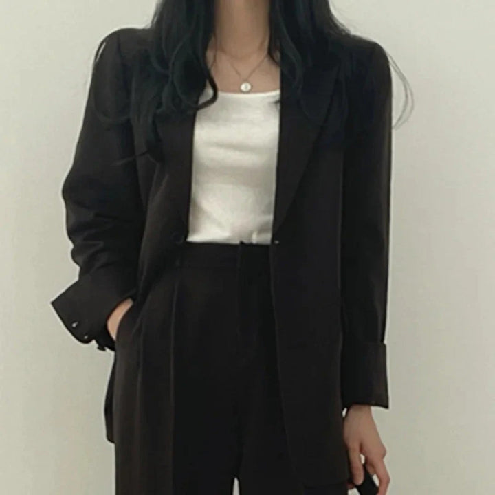 Yasmine | Compleu sacou oversize casual pentru femei