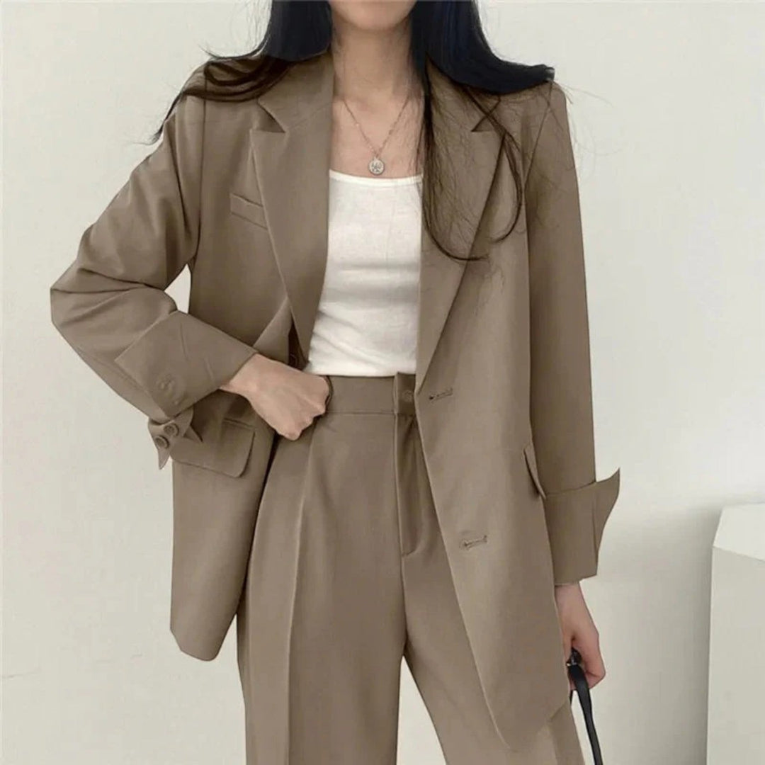 Yasmine | Compleu sacou oversize casual pentru femei