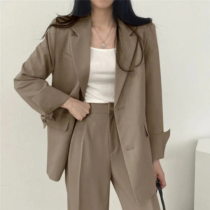 Yasmine | Compleu sacou oversize casual pentru femei