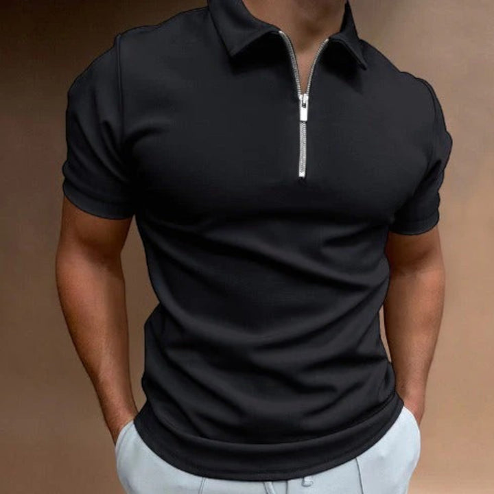 Théodore | Men's Casual Polo | Half Zipper