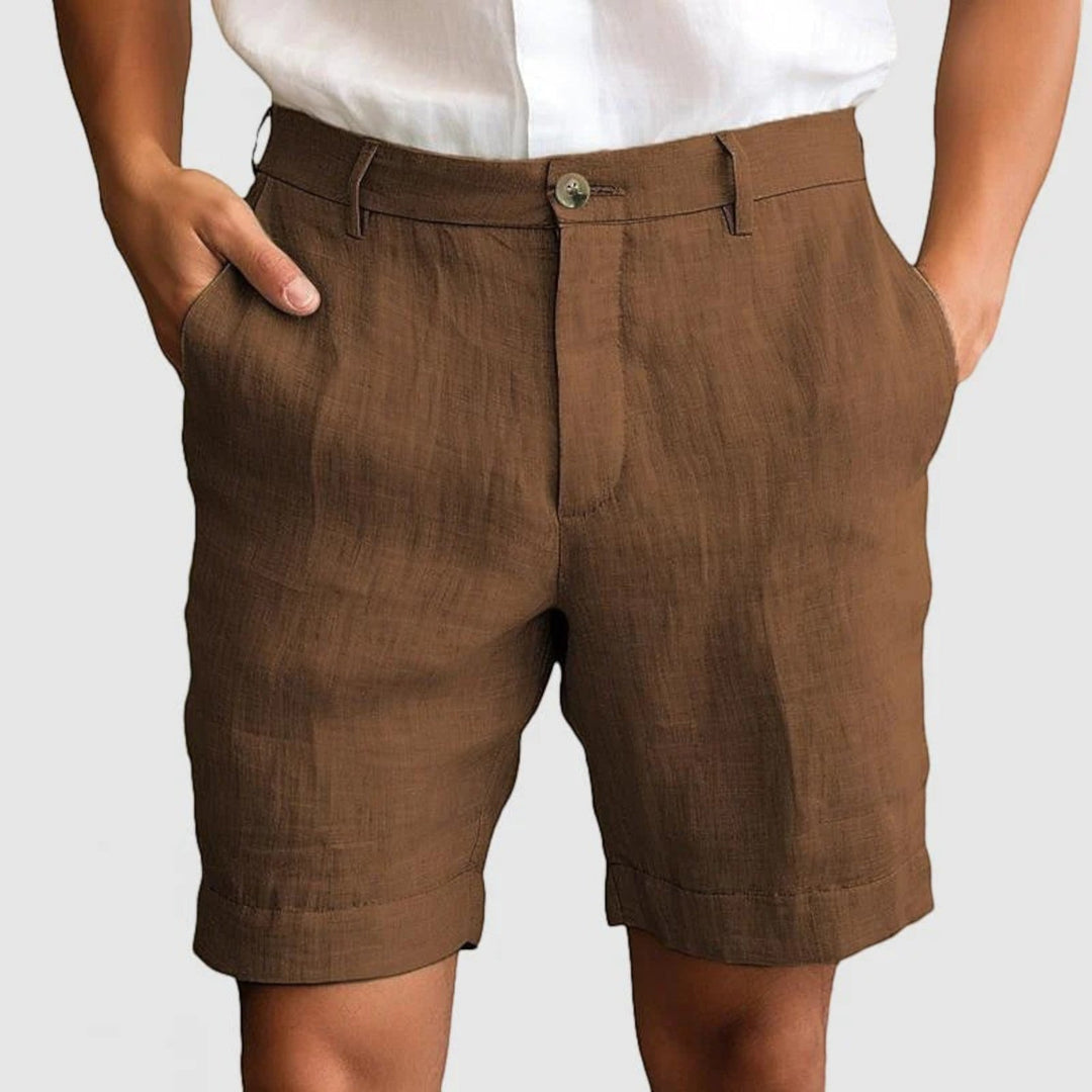 Pantaloni scurți casual cu închidere cu nasturi pentru bărbați | Vară