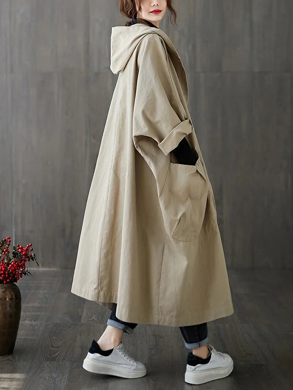 Jane Mantello Oversize dámska s kapucňou – elegantná, priedušná a teplá