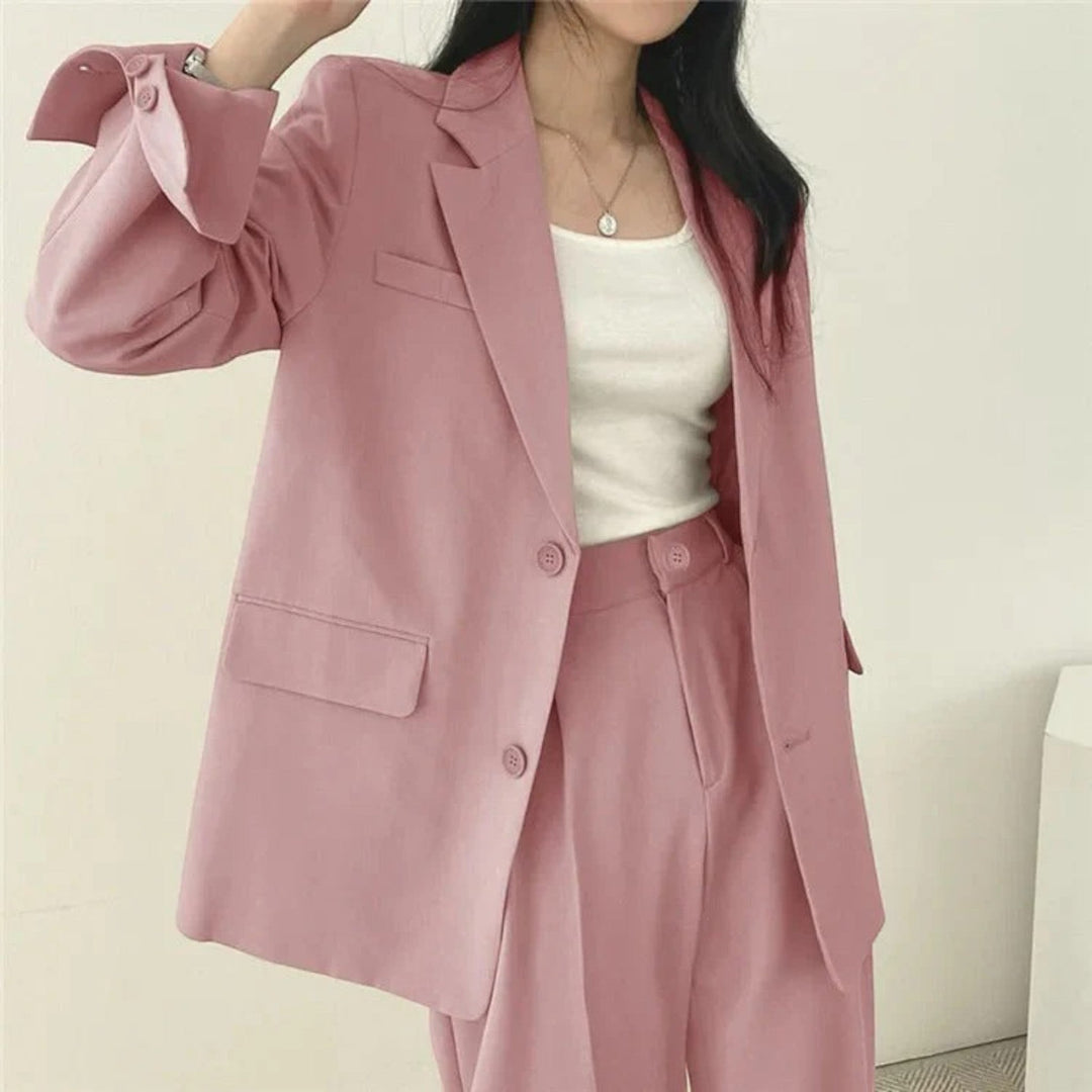 Yasmine | Compleu sacou oversize casual pentru femei