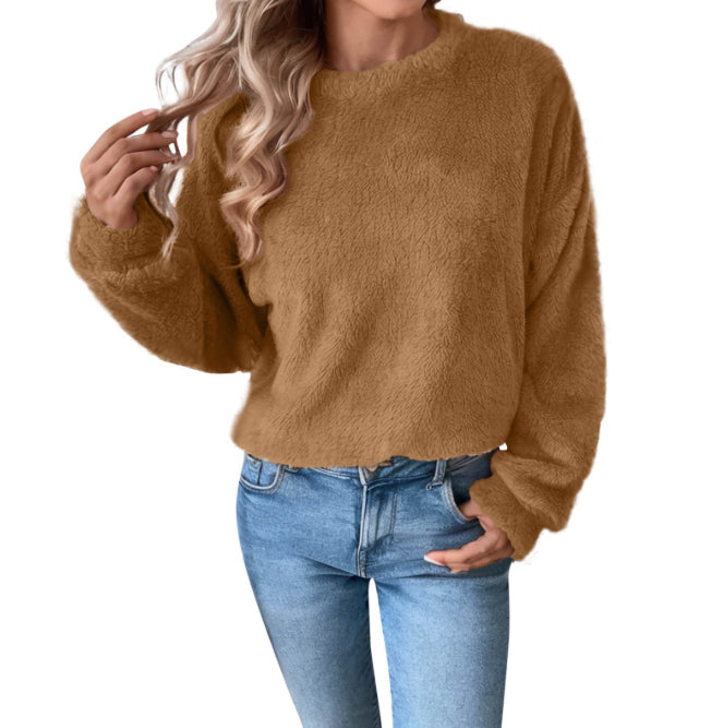 Vivian Maglione Fleece Donna – Pullover Morbido e Caldo con Vestibilità Ampia e Stile Casual