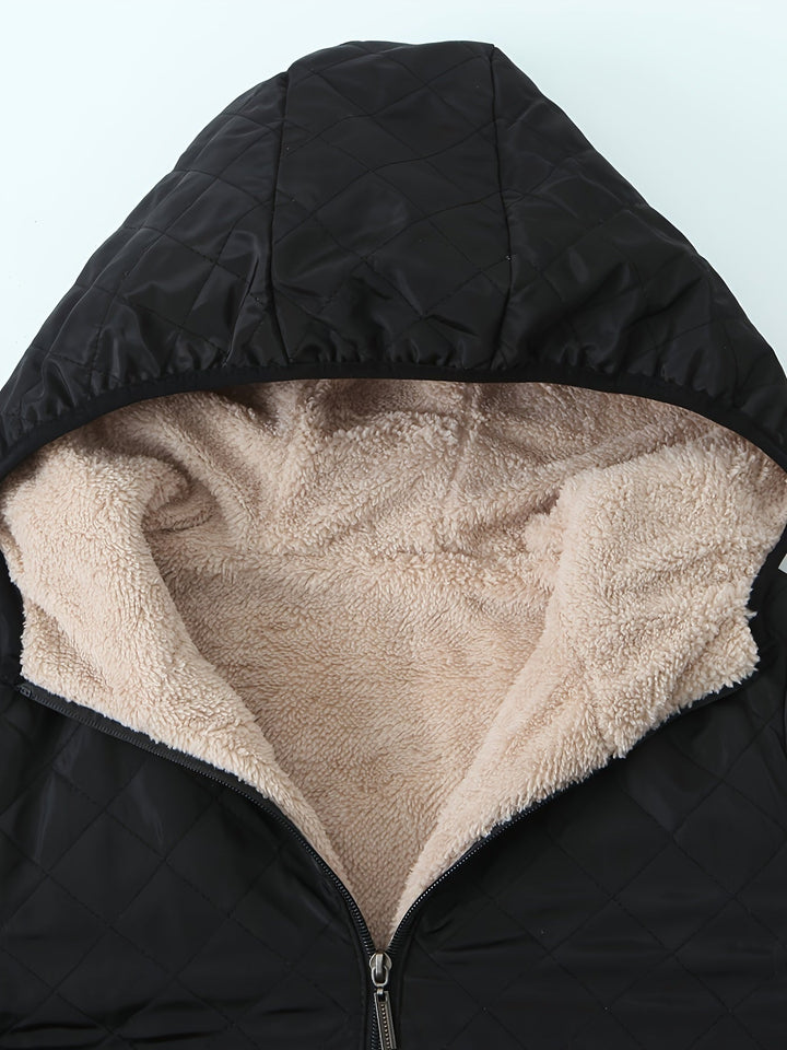 Laura Giacca Invernale Donna Trapuntata – Calda con Fodera Sherpa & Design Trapuntato