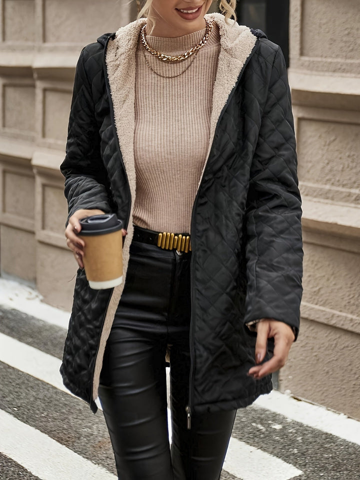 Laura Giacca Invernale Donna Trapuntata – Calda con Fodera Sherpa & Design Trapuntato