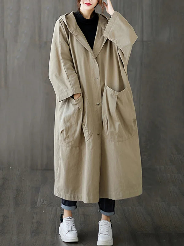 Jane Mantello Oversize dámska s kapucňou – elegantná, priedušná a teplá