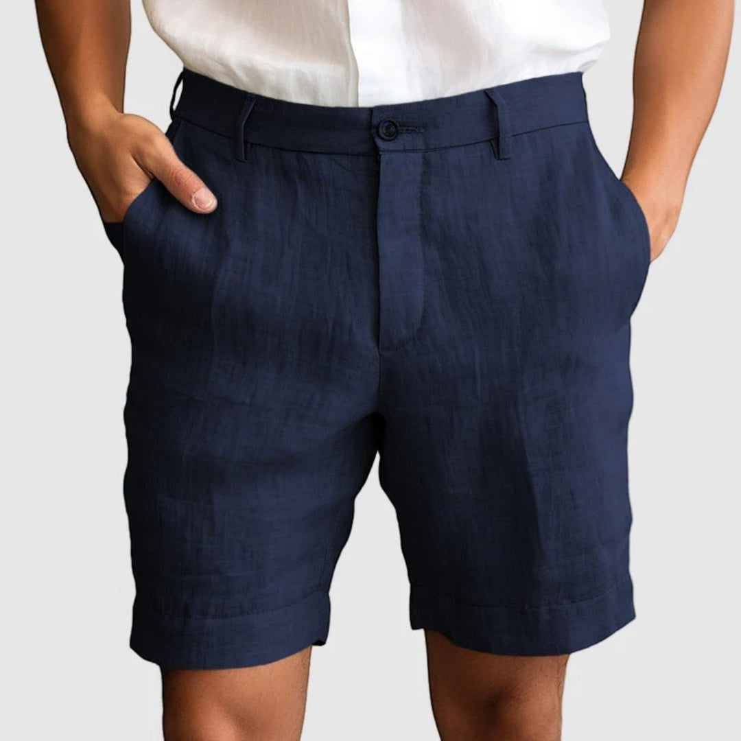 Pantaloni scurți casual cu închidere cu nasturi pentru bărbați | Vară