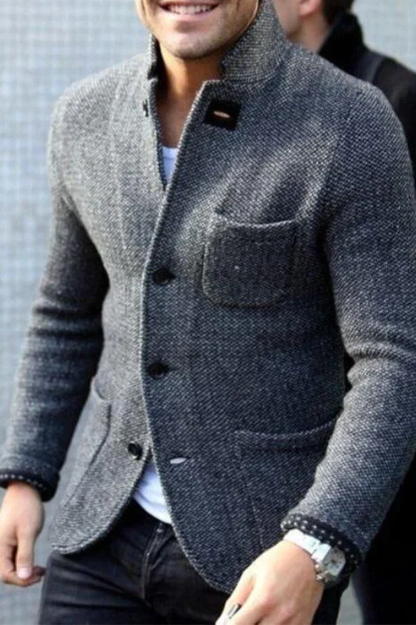 Daniel Kardigan Męski z Dzianiny – Unikalny Vintage Design, Komfort i Styl Casual