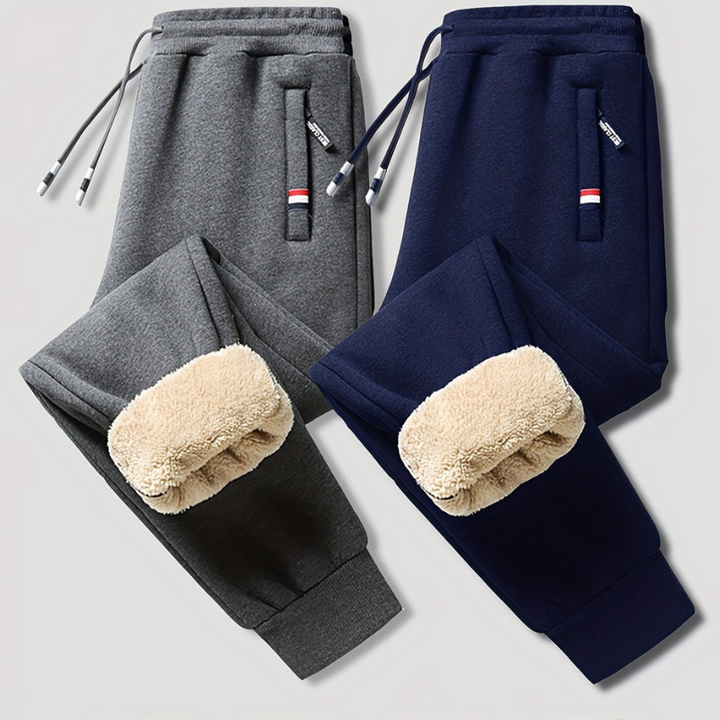 Mason Pantaloni de Iarnă pentru Bărbați Termici 2-Pack – Căptușeală Caldă și Croială Reglabilă