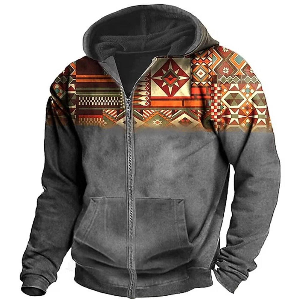Marco Zimní Pánská Bunda s Kapucí a Zipem – Jedinečný Design & Pohodlný Casual Styl
