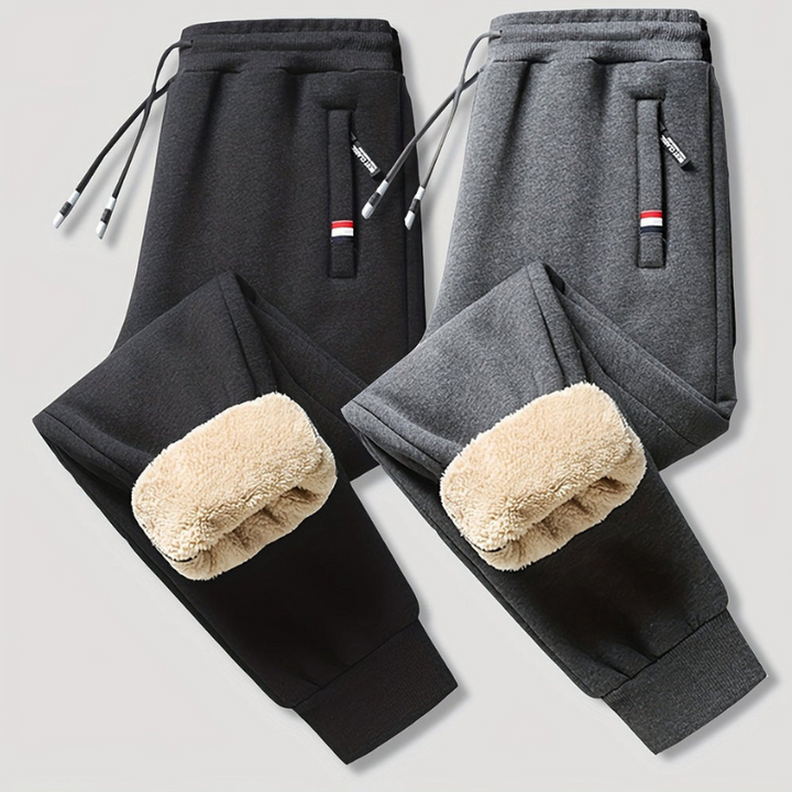 Mason Pantaloni de Iarnă pentru Bărbați Termici 2-Pack – Căptușeală Caldă și Croială Reglabilă