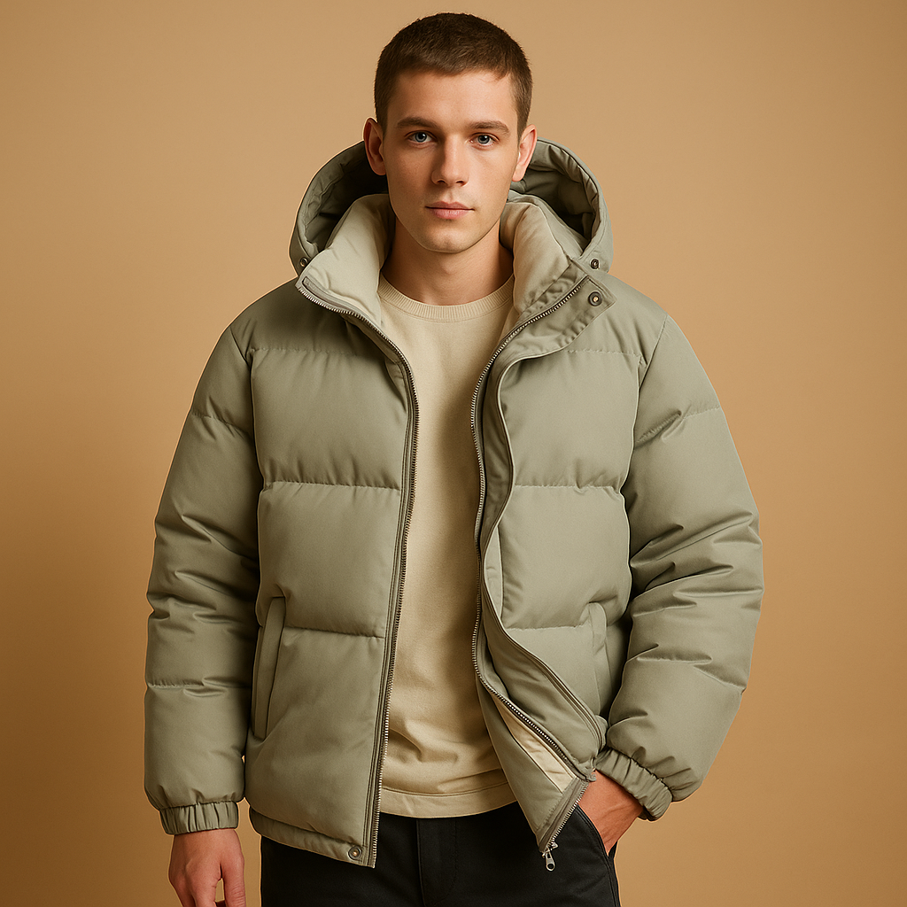 Timothy Giacca Puffer Uomo – Giubbotto Imbottito Leggero con Cappuccio e Taglio Sportivo