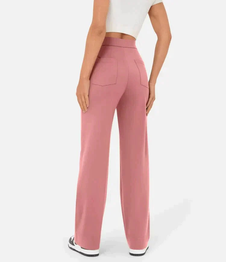 Pantaloni elastici pentru femei | Talie înaltă