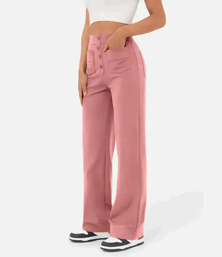 Pantaloni elastici pentru femei | Talie înaltă
